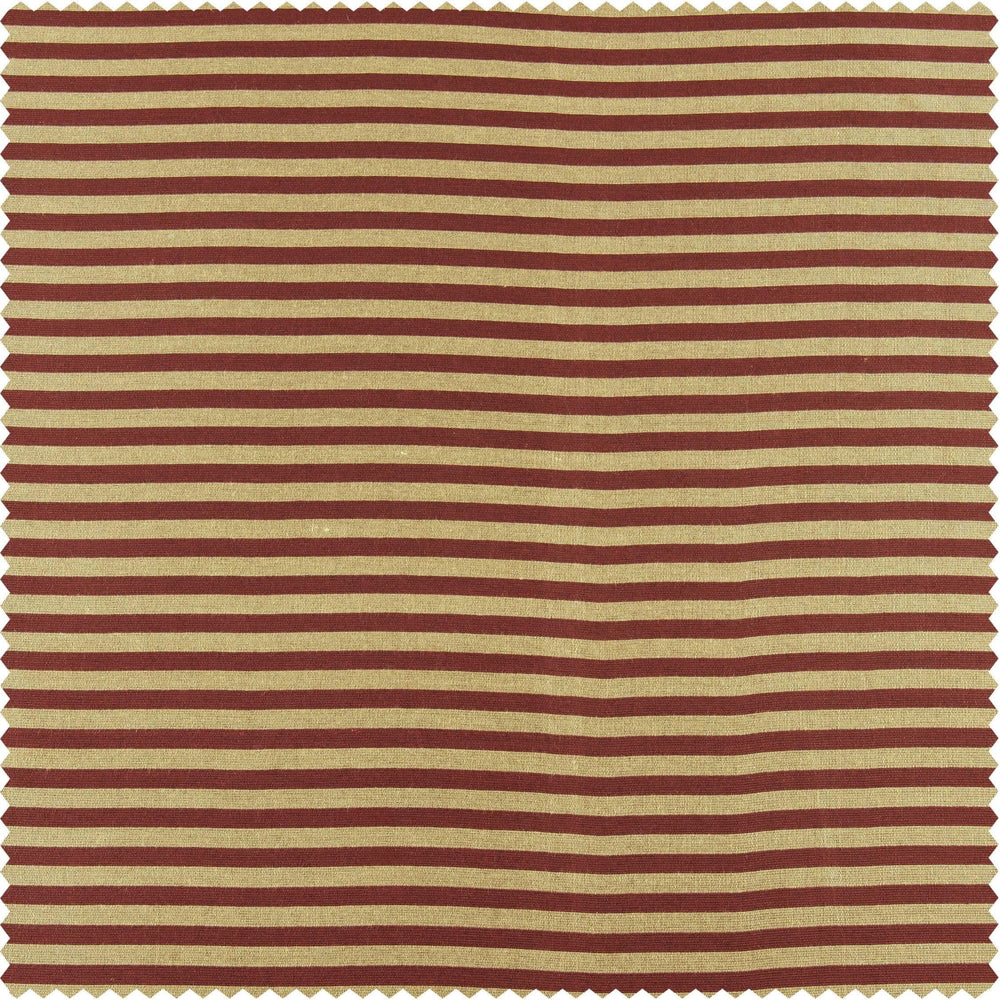 Red & Gold Striped Hand Weaved Cotton Swatch - HalfPriceDrapes.com