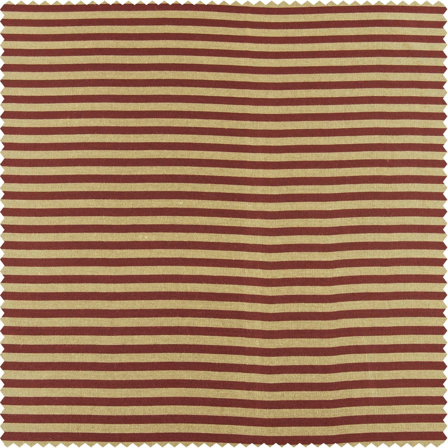Red & Gold Striped Hand Weaved Cotton Swatch - HalfPriceDrapes.com
