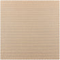 Sandcastle Tan Striped Hand Weaved Cotton Custom Curtain
