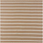 Brown & White Striped Hand Weaved Cotton Room Darkening Tie-Up Window Shade