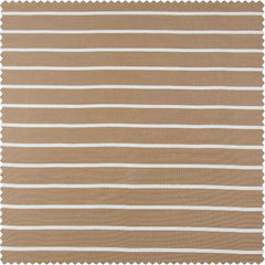 Brown & White Striped Hand Weaved Cotton Tie-Up Window Shade