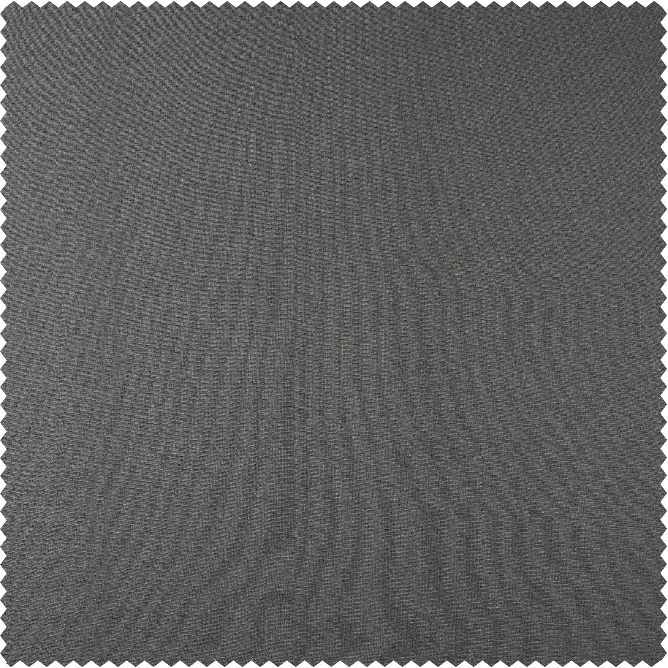 Shady Grey Classic Cotton Curtain Pair (2 Panels)