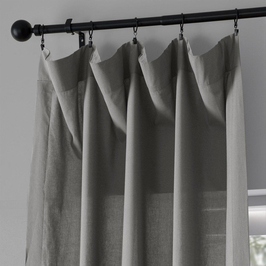 Shady Grey Classic Cotton Curtain