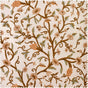 Elise Floral Embroidered Cotton Crewel Swatch
