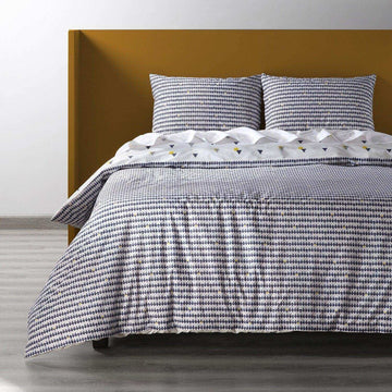 Crocker Multi Printed Cotton Percale Reversible Duvet Set