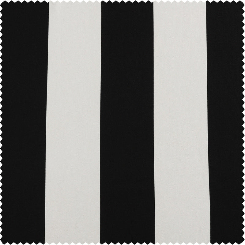 Cabana Black Printed Cotton Custom Curtain - HalfPriceDrapes.com