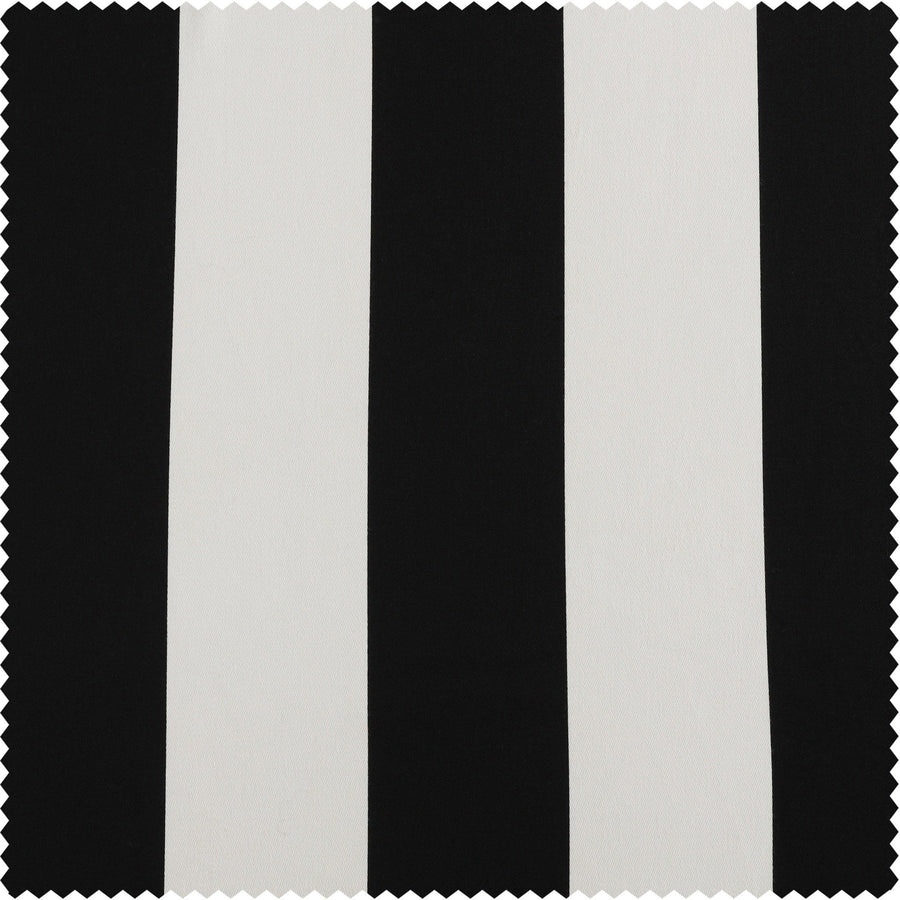 Cabana Black Printed Cotton Custom Curtain - HalfPriceDrapes.com