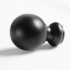 Classic Sphere Ball Matte Black Extendable Metal Rod Set