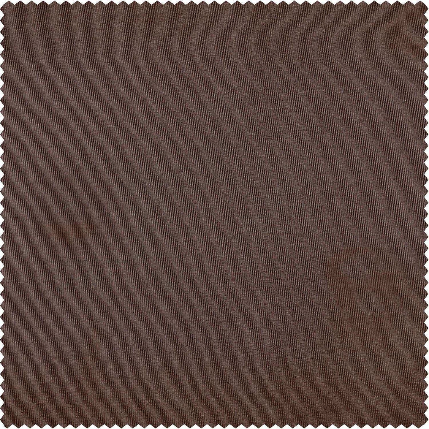 Copper Brown Solid Faux Silk Taffeta Custom Curtain - HalfPriceDrapes.com