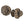 Crown Antique Bronze Wooden Rod Set