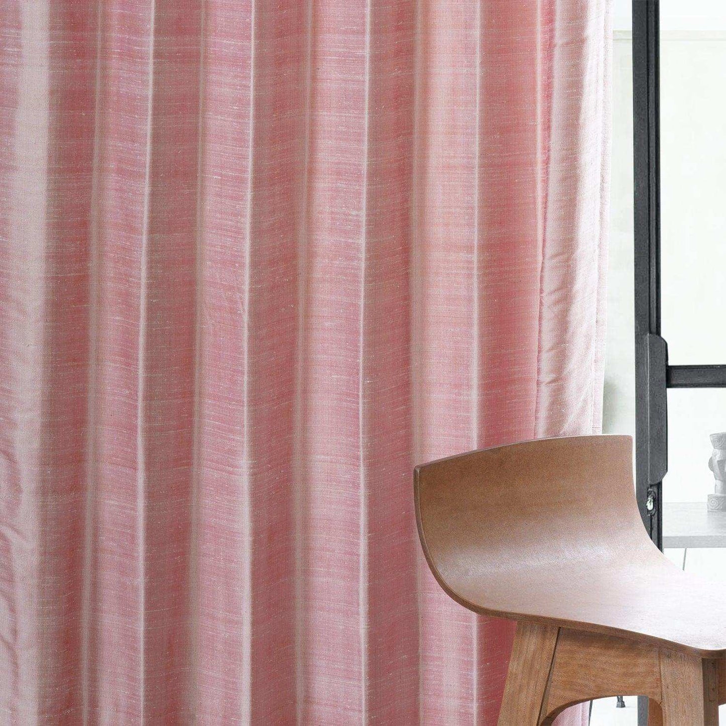 Desert Pink Textured Dupioni Silk Curtain - HalfPriceDrapes.com