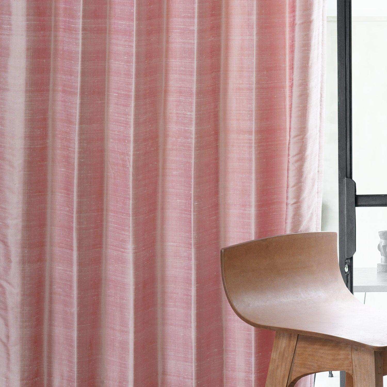 Desert Pink Textured Dupioni Silk Curtain - HalfPriceDrapes.com