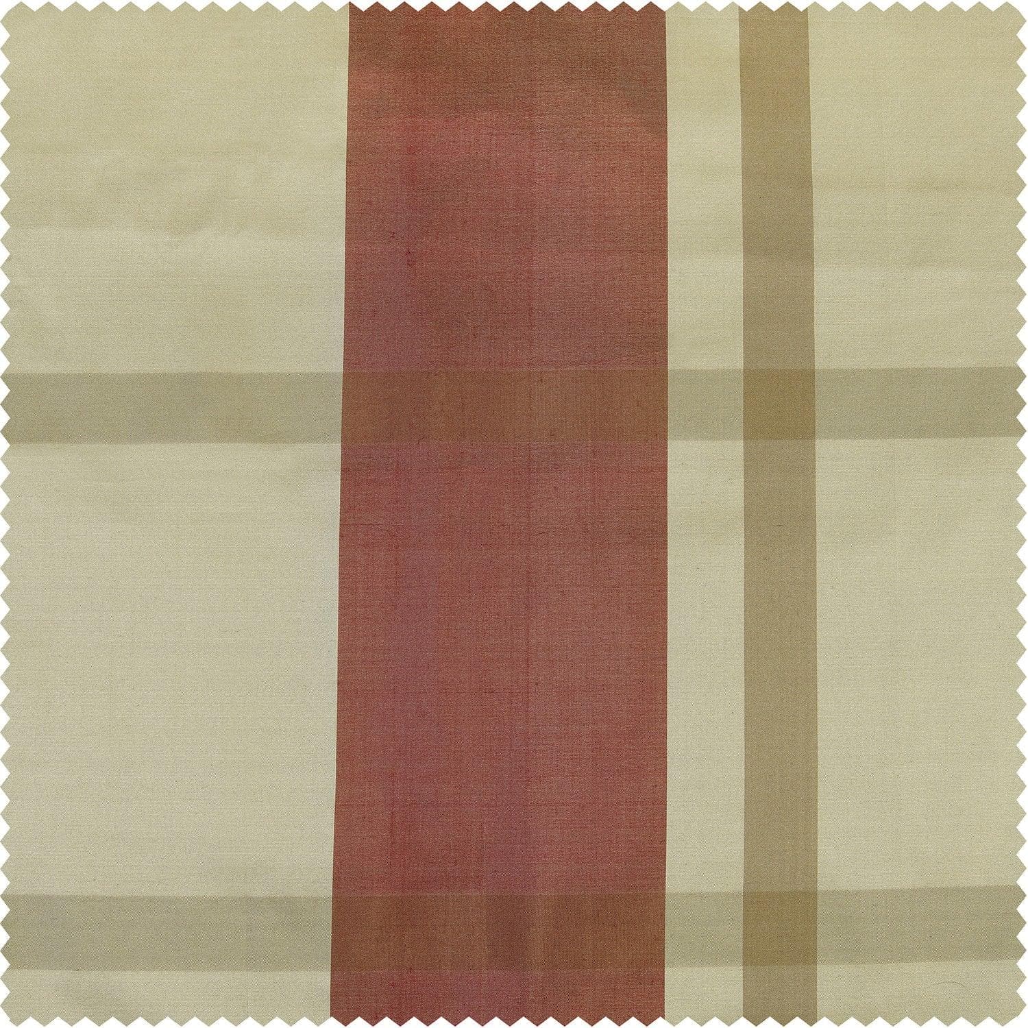 Redford Plaid Taffeta Silk Cushion Covers - Pair