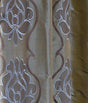 Toulon Sea Striped Embroidered Embroidered Dupioni Silk Swatch