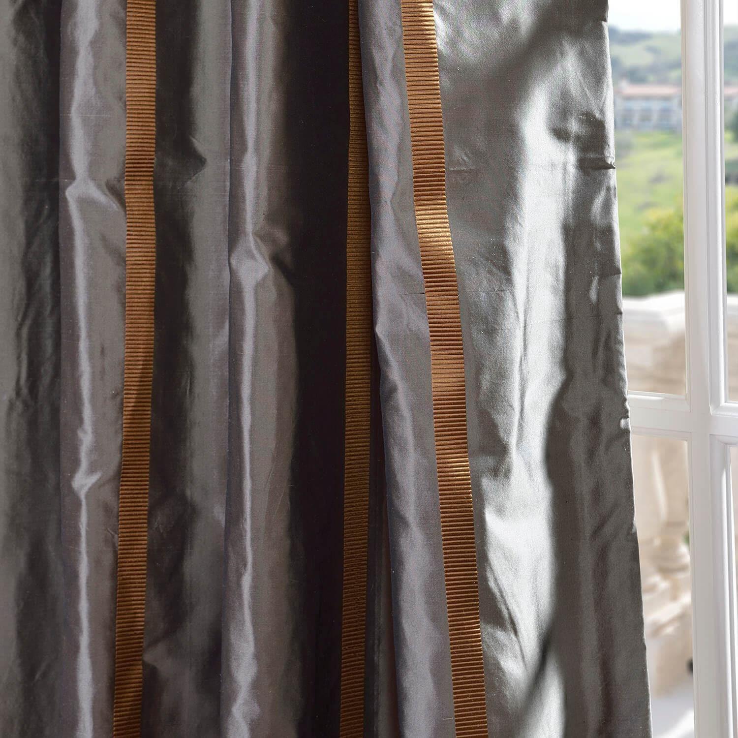 Preston Striped Silk Taffeta Swatch - HalfPriceDrapes.com