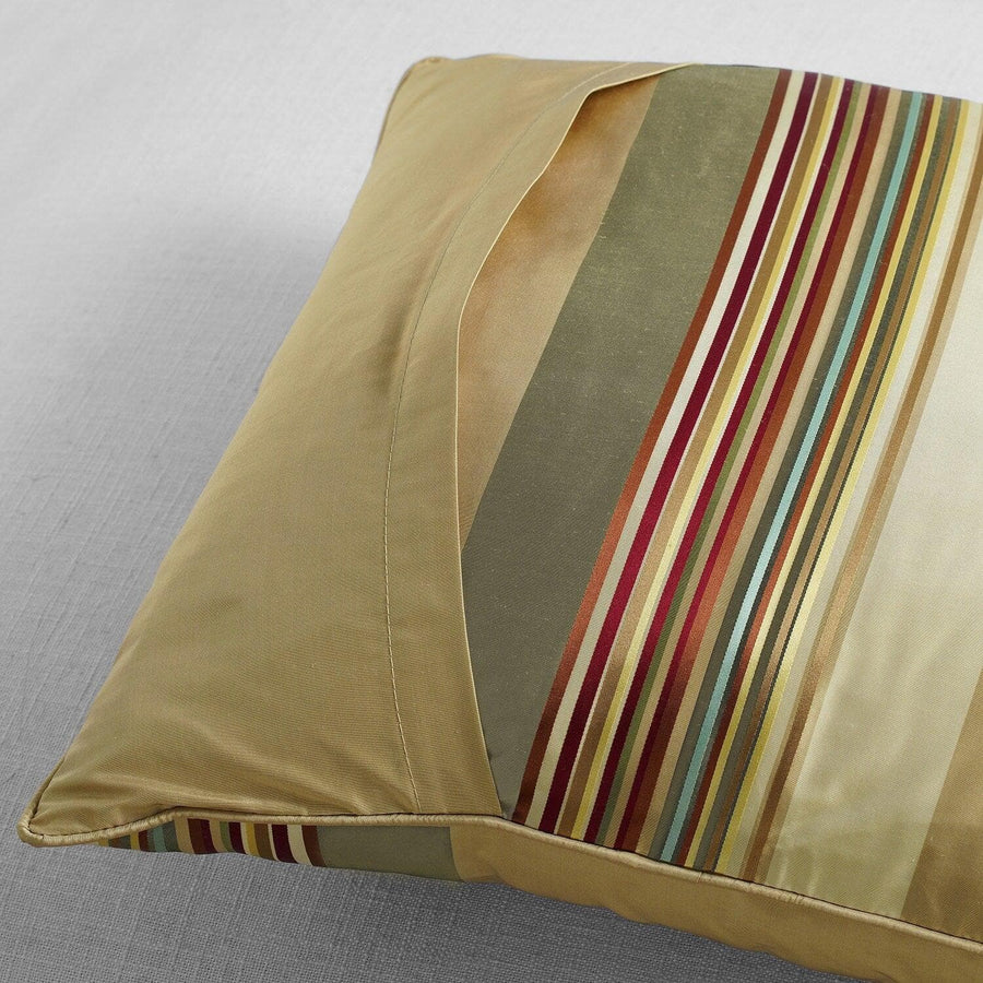 Bradford Striped Designer Silk Cushion Covers - Pair - HalfPriceDrapes.com