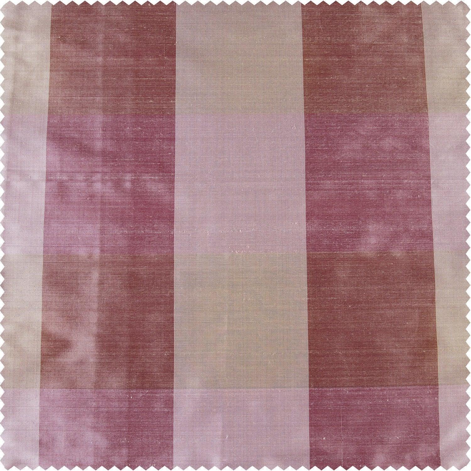 Rosie Dawn Plaid Taffeta Silk Swatch - HalfPriceDrapes.com