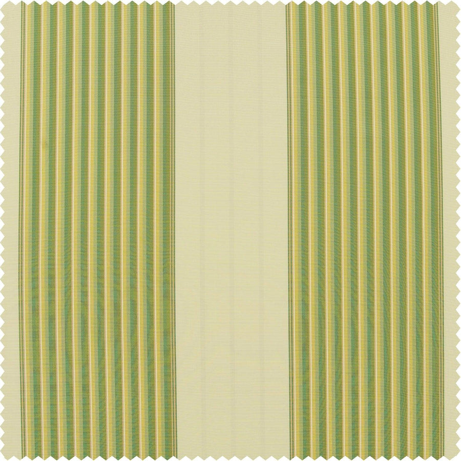 Aamani Green Yellow Striped Silk Swatch