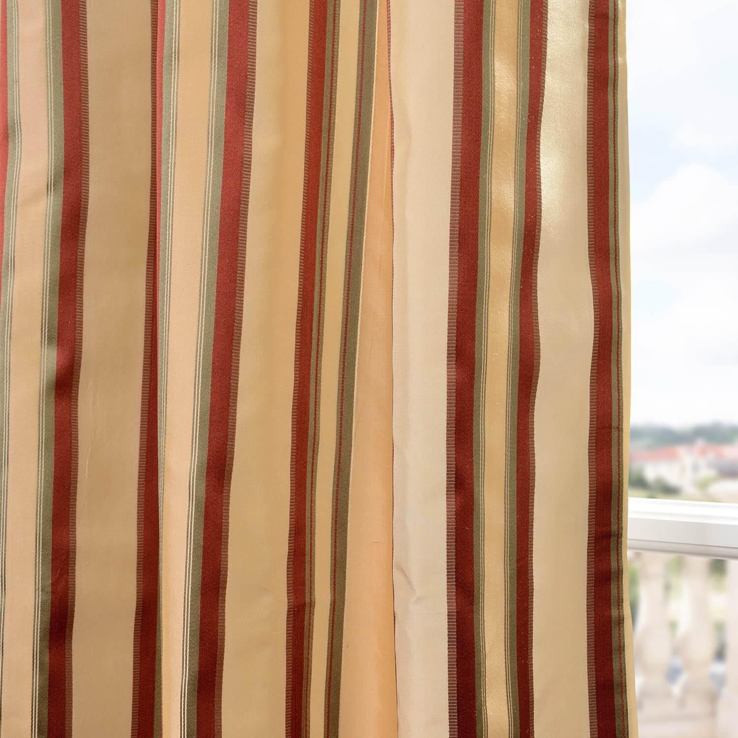Toscano Striped Silk Taffeta Swatch - HalfPriceDrapes.com