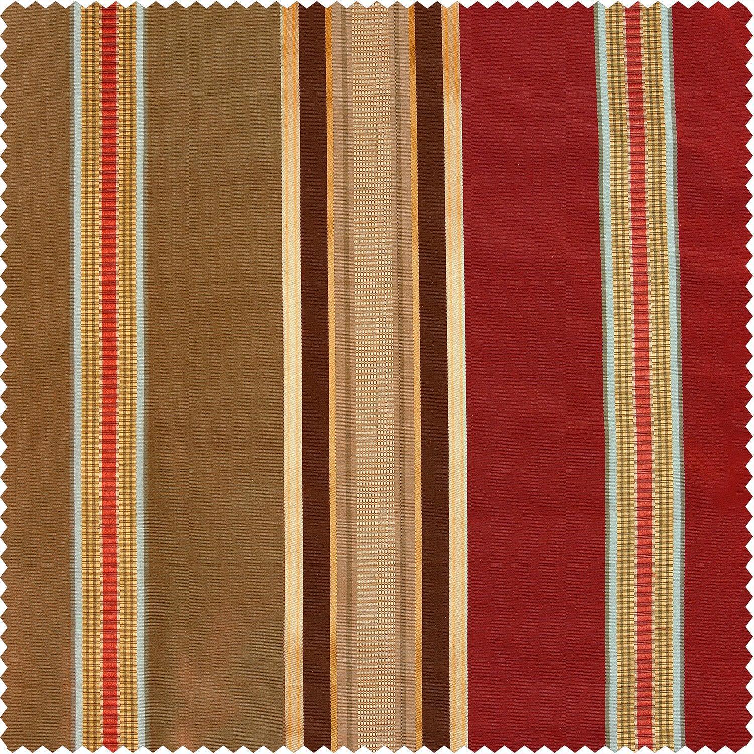Alton Multi Striped Designer Silk Swatch - HalfPriceDrapes.com