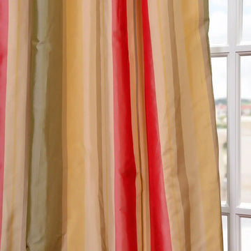 Bellevue Striped Taffeta Silk Swatch - HalfPriceDrapes.com