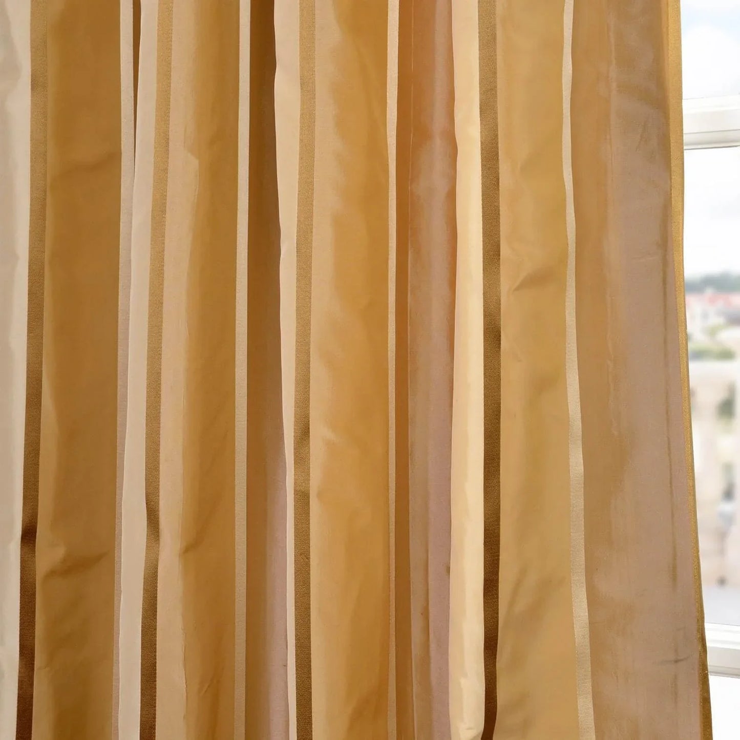 Beverly Hills Silk Taffeta Stripe Fabric - HalfPriceDrapes.com