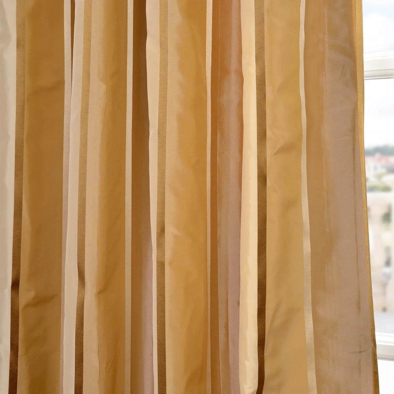 Beverly Hills Silk Taffeta Stripe Fabric - HalfPriceDrapes.com