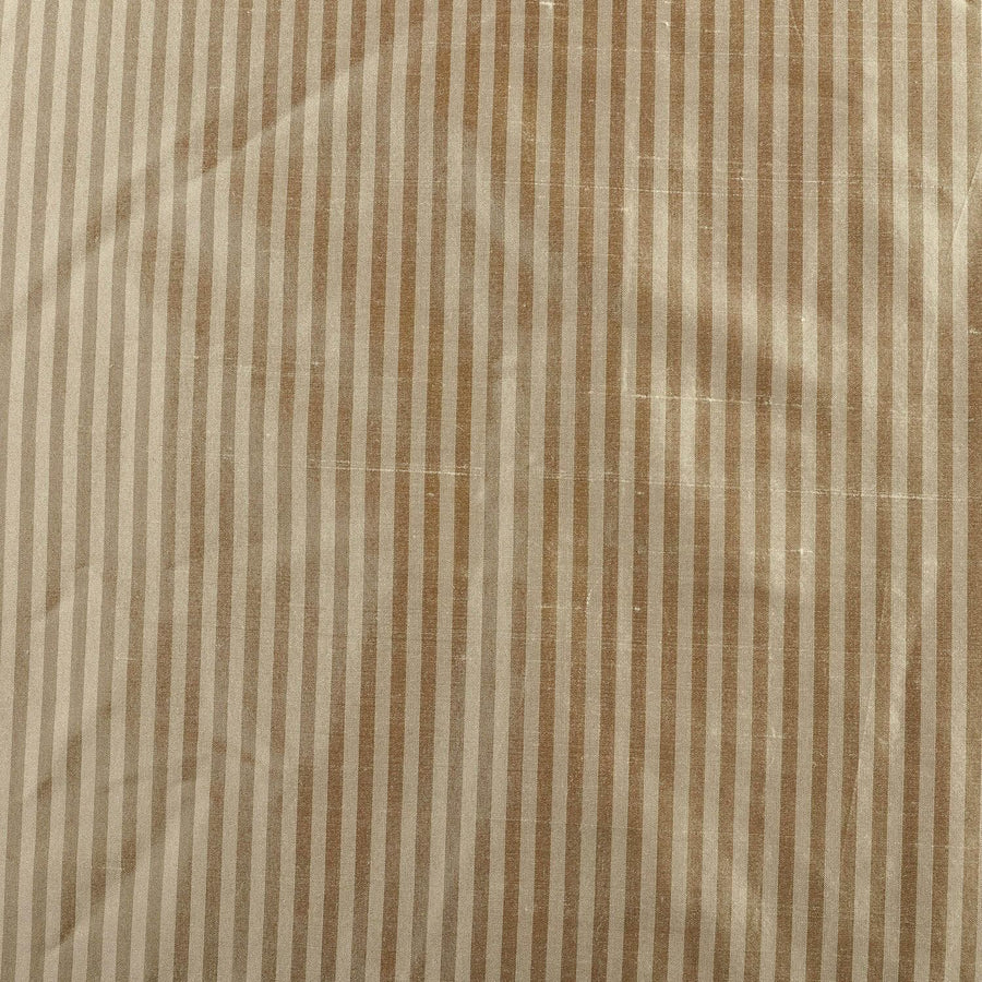 Cambridge Taupe Silk Stripe Swatch - HalfPriceDrapes.com