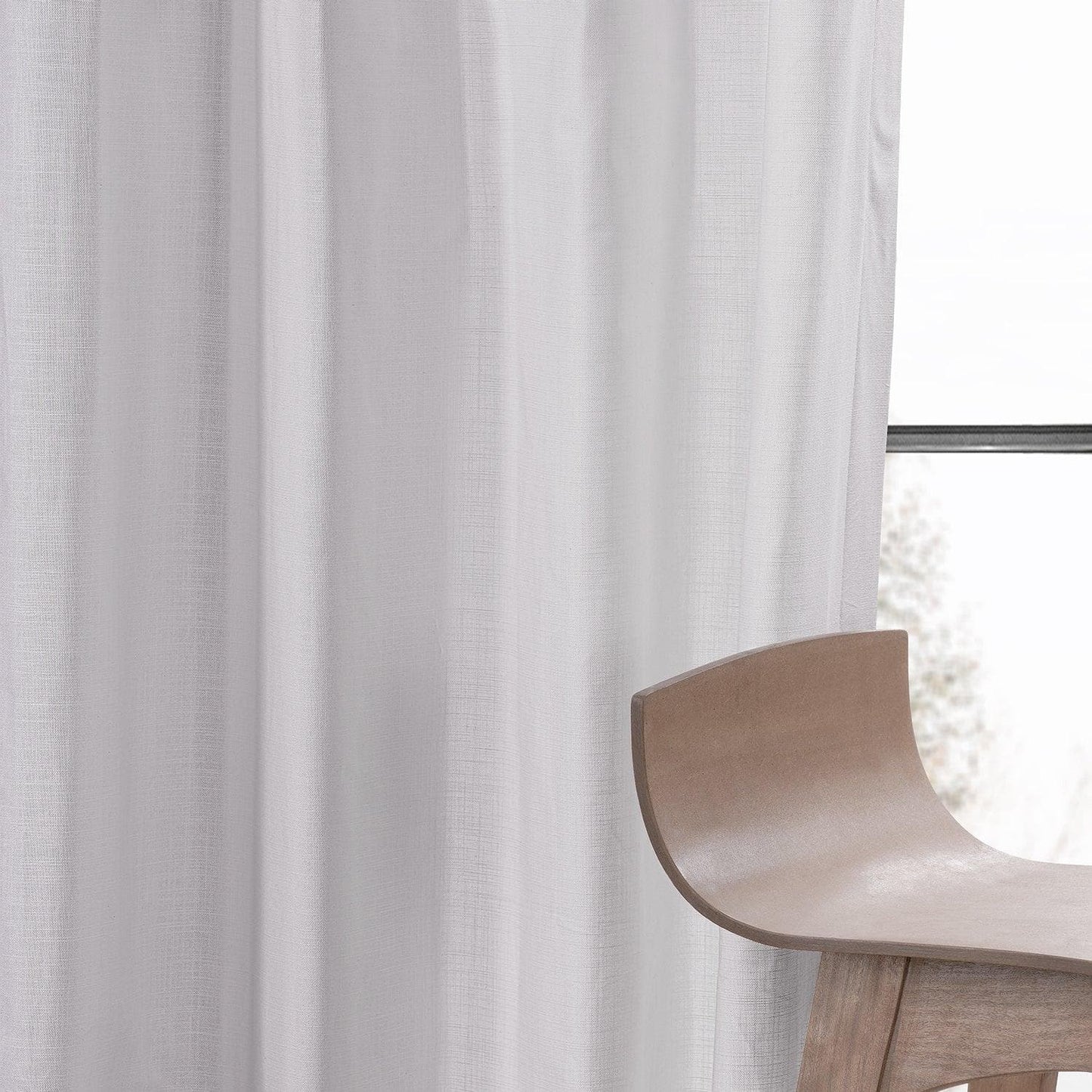 Prime White Grommet Dune Textured Cotton Curtain Pair (2 Panels) - HalfPriceDrapes.com