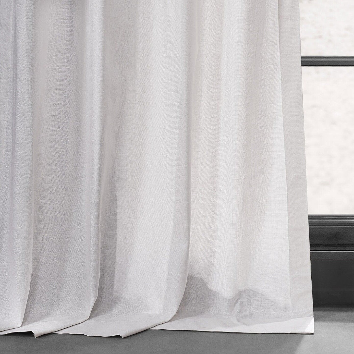 Prime White Grommet Dune Textured Cotton Curtain Pair (2 Panels)
