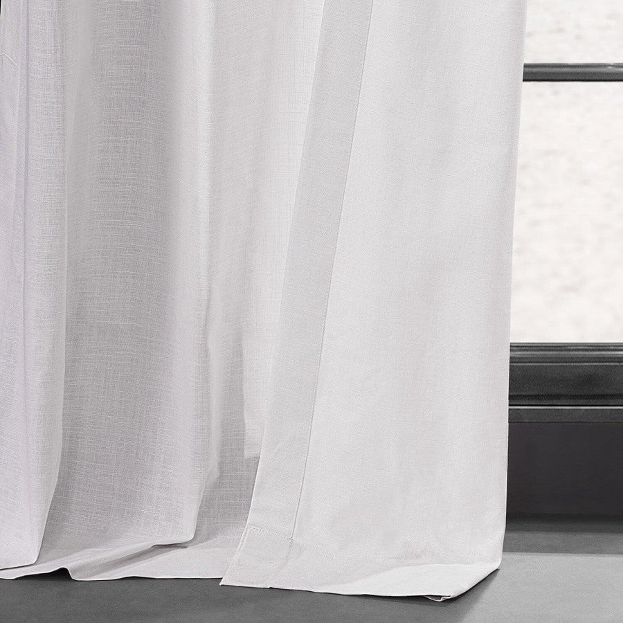 Prime White Grommet Dune Textured Cotton Curtain Pair (2 Panels)