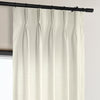 Supreme Cream French Pleat Dune Textured Cotton Curtain