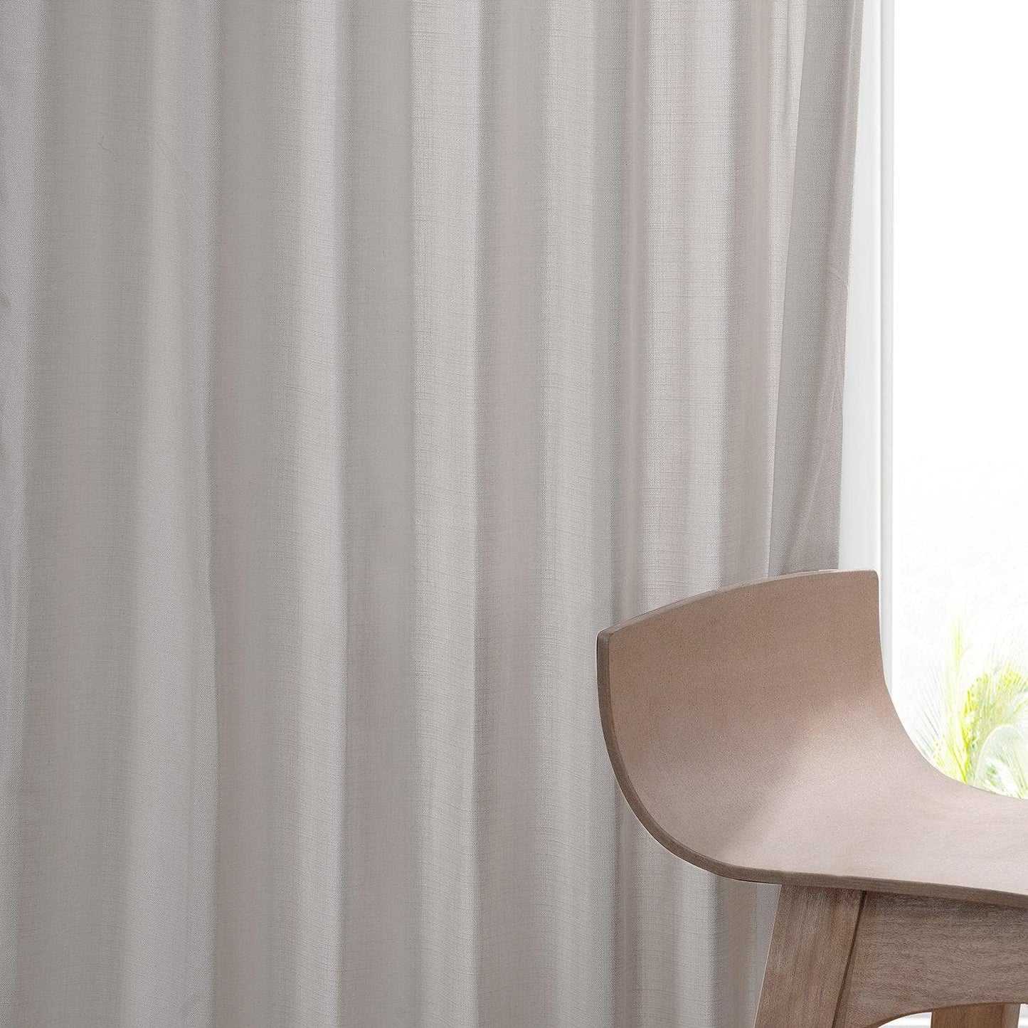 Supreme Cream Grommet Dune Textured Cotton Curtain Pair (2 Panels) - HalfPriceDrapes.com