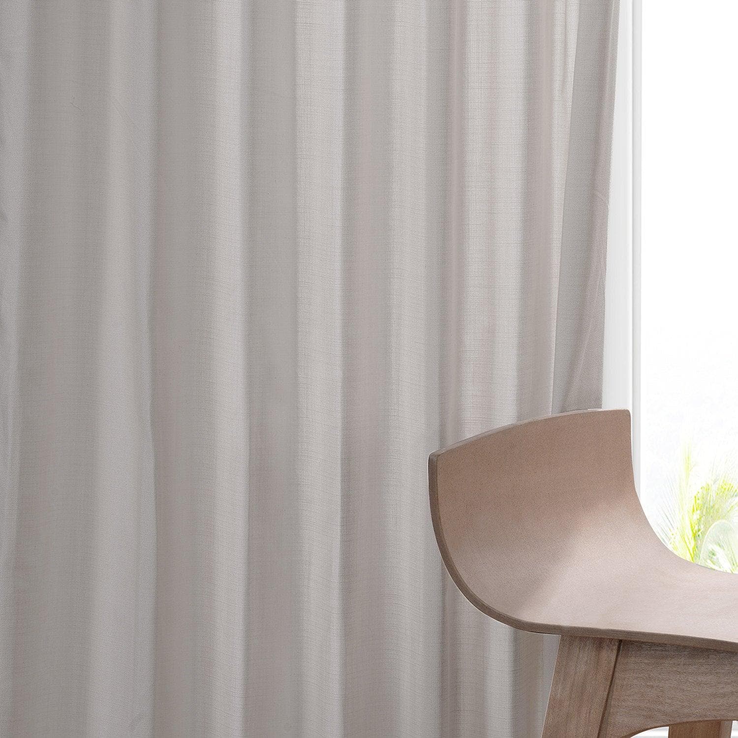 Supreme Cream Grommet Dune Textured Cotton Curtain Pair (2 Panels) - HalfPriceDrapes.com