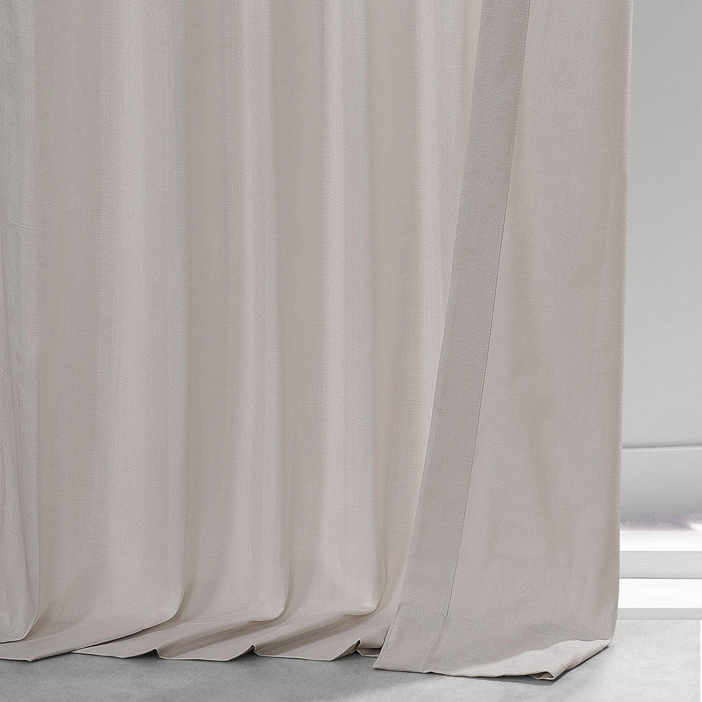 Supreme Cream Dune Textured Cotton Curtain Pair (2 Panels)