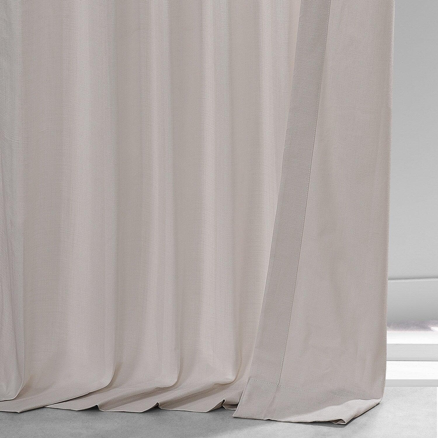 Supreme Cream Dune Textured Cotton Curtain Pair (2 Panels)