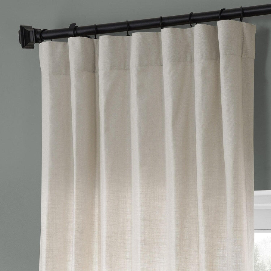 Fable Beige Dune Textured Cotton Curtain Pair (2 Panels)