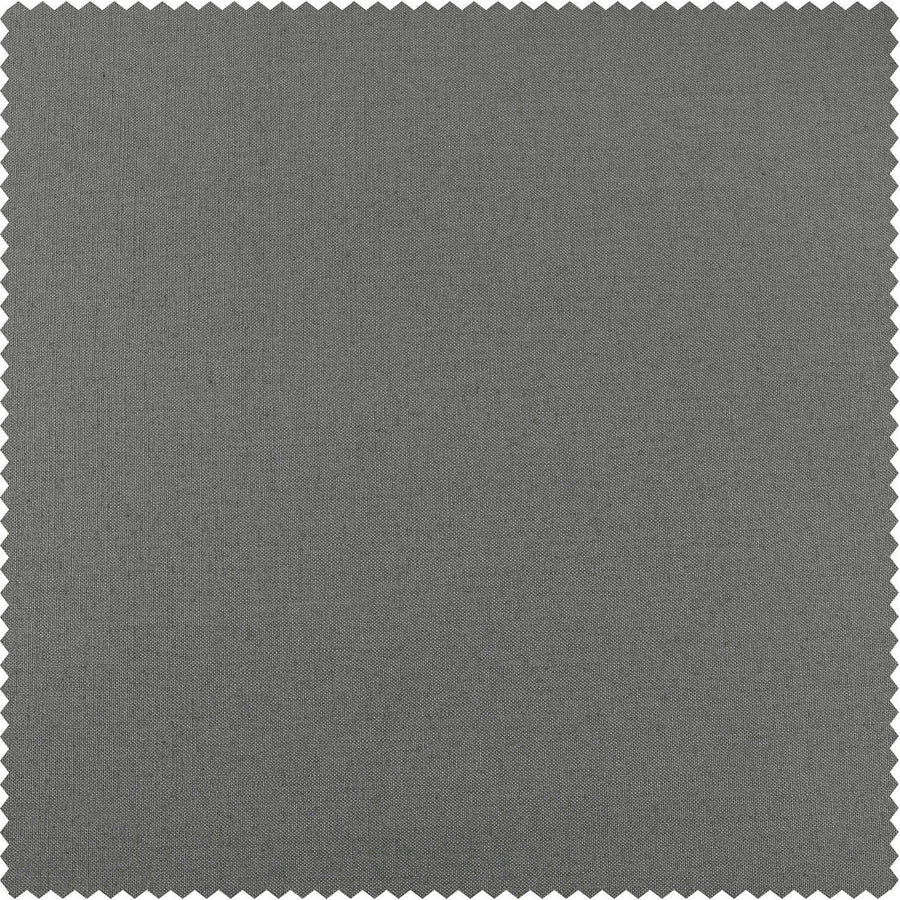 Dark Grey Dune Textured Solid Cotton Swatch - HalfPriceDrapes.com