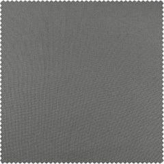 Dark Grey French Pleat Dune Textured Cotton Room Darkening Curtain
