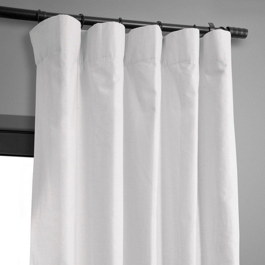 Prime White Dune Textured Cotton Hotel Blackout Curtain - HalfPriceDrapes.com