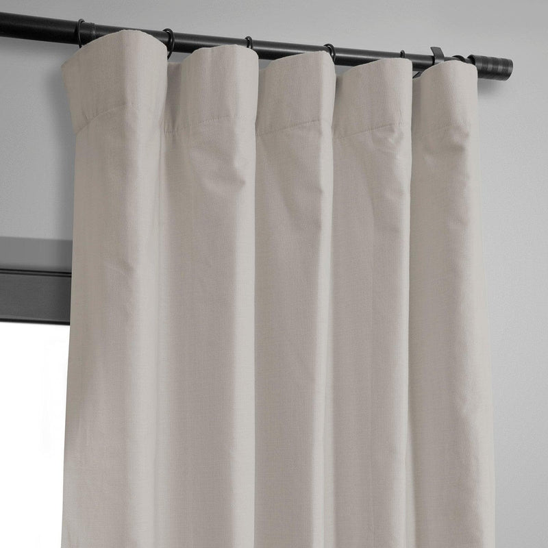 Supreme Cream Dune Textured Cotton Hotel Blackout Curtain - HalfPriceDrapes.com