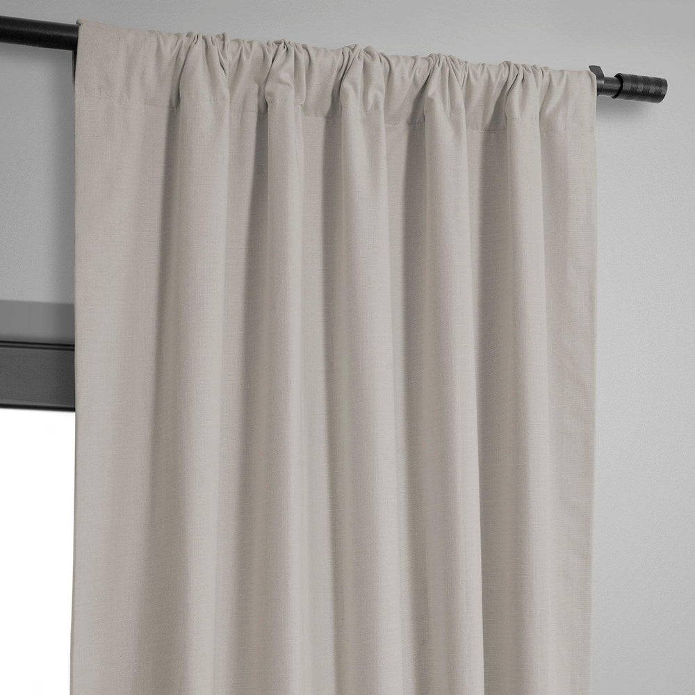 Supreme Cream Dune Textured Cotton Hotel Blackout Curtain - HalfPriceDrapes.com