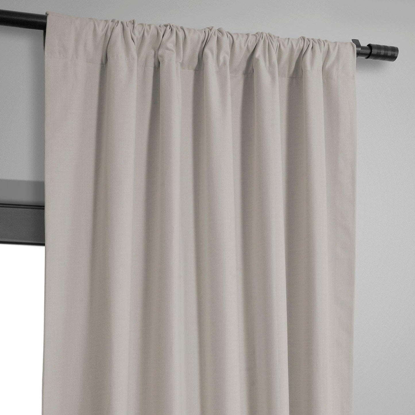 Supreme Cream Dune Textured Cotton Hotel Blackout Curtain - HalfPriceDrapes.com