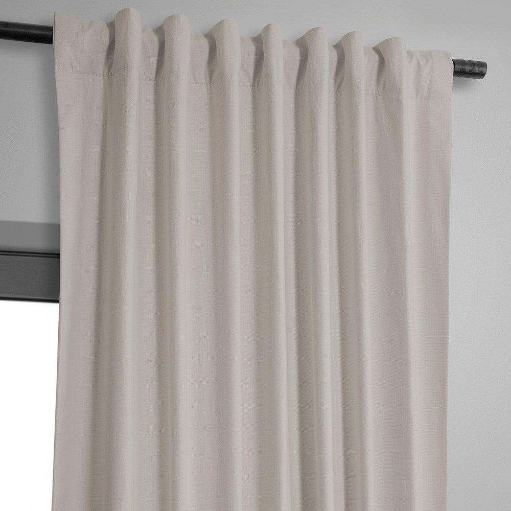 Supreme Cream Dune Textured Cotton Hotel Blackout Curtain - HalfPriceDrapes.com