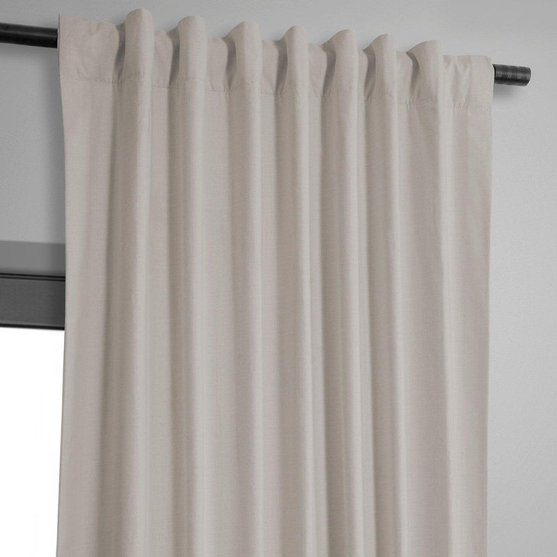 Supreme Cream Dune Textured Cotton Hotel Blackout Curtain - HalfPriceDrapes.com