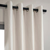 Fable Beige Grommet Dune Textured Cotton Hotel Blackout Curtain - HalfPriceDrapes.com