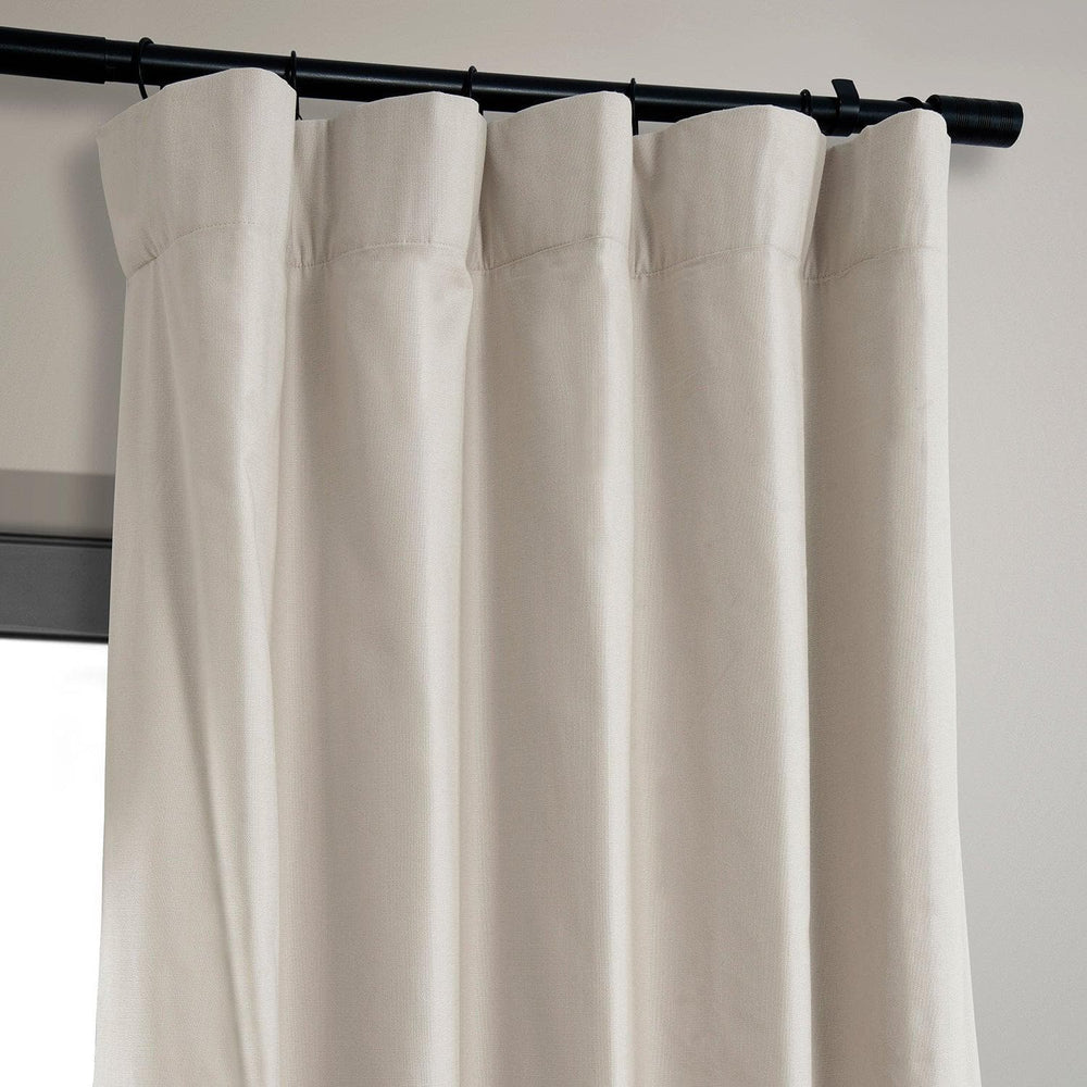 Fable Beige Dune Textured Cotton Hotel Blackout Curtain - HalfPriceDrapes.com