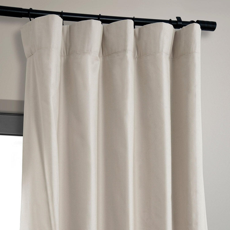 Fable Beige Dune Textured Cotton Hotel Blackout Curtain - HalfPriceDrapes.com