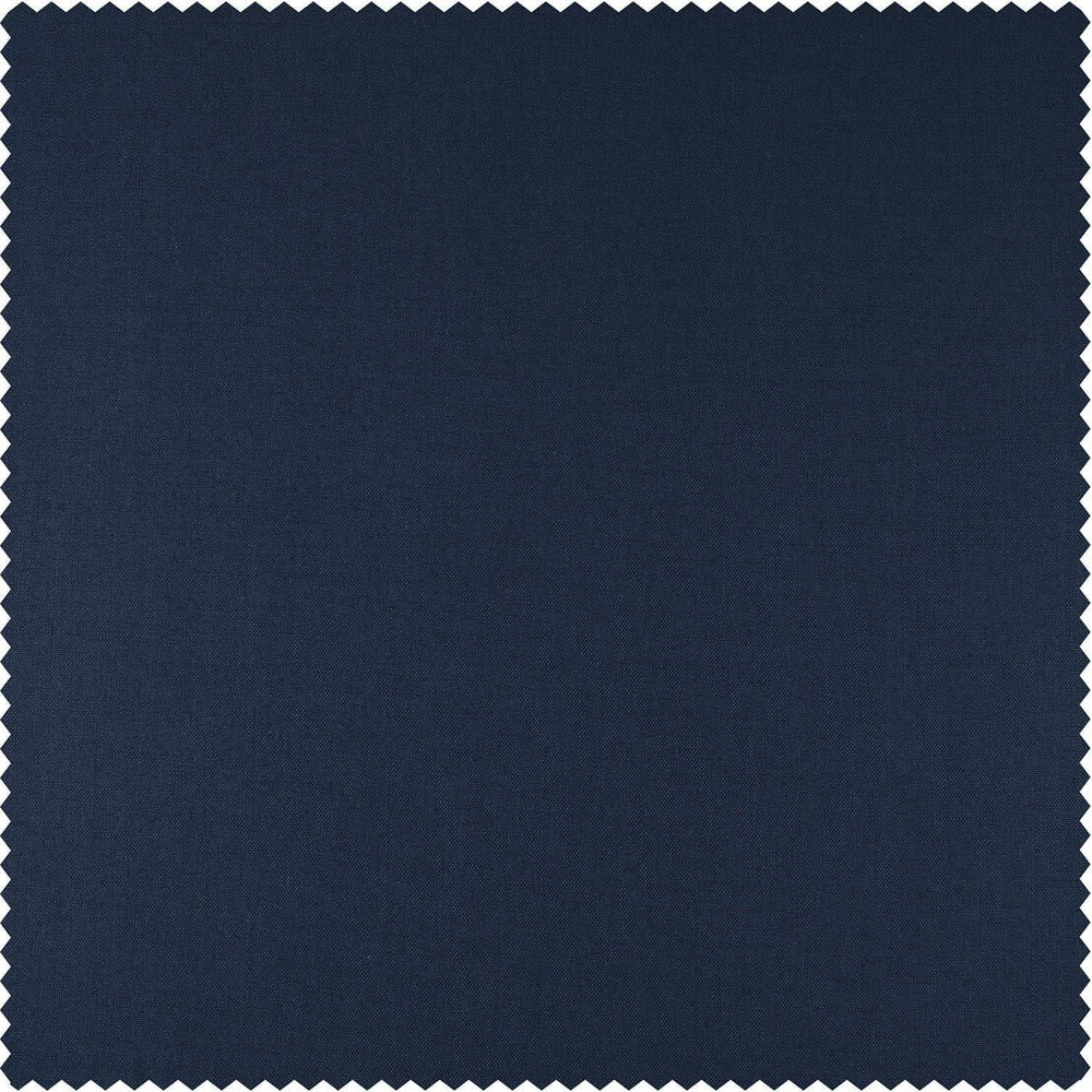 Noble Navy Dune Textured Solid Cotton Hotel Blackout Swatch - HalfPriceDrapes.com