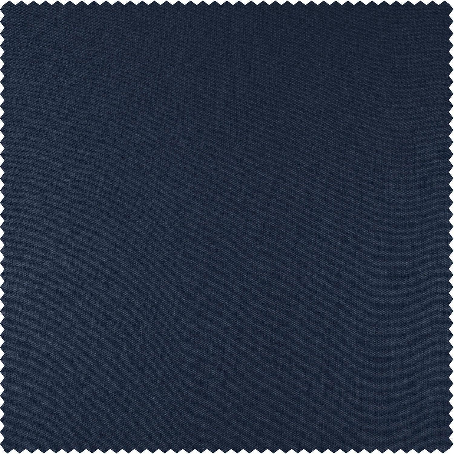 Noble Navy Dune Textured Solid Cotton Hotel Blackout Swatch - HalfPriceDrapes.com